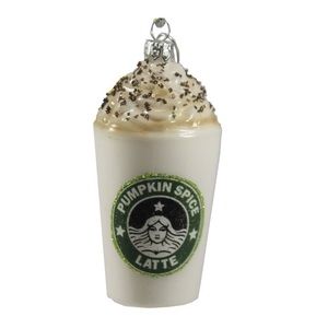 Cody foster - pumpkin spice - blown glass - Christmas ornament - NEW